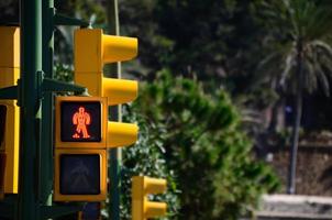 yellow traffic light is red photo