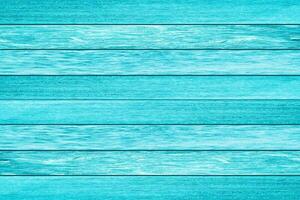 Bright light blue color wood plank texture. Vintage beach wooden background. photo