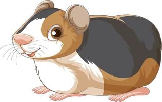 A Cute guinea pig on white background vector