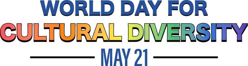 The World Day for Cultural Diversity Banner Design