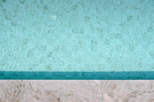 Abstract Background Tiles Floor of Swimming Pool, Texture Pattern of Tile Flooring of Outdoor Poolside. Empty Water Surface of Swim Pool Backgrounds. Architecture Floor Design photo