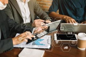 Coding software developer work with AR new design photo