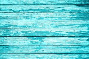 Bright light blue color wood plank texture. Vintage beach wooden background. photo