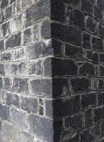 la vieja textura de ladrillos de pared. foto