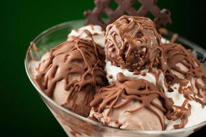 Ice cream in a vase photo