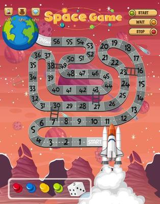 Space maze puzzle game template