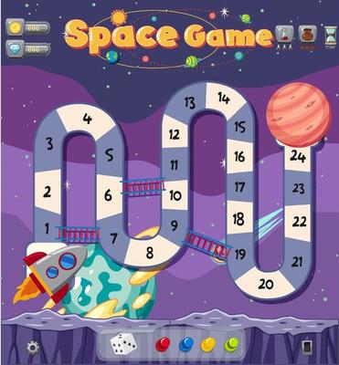 Space maze puzzle game template