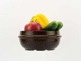 vegetables in a ceramic bowl photo