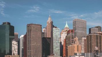 4k-Hyperlapse-Sequenz von New York City, USA - Lower Manhattan in New York City video