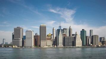 Secuencia de hiperlapso de 4k de la ciudad de nueva york, EE. UU. - hiperlapso del bajo manhattan video