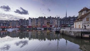 4K Timelapse Sequence of Honfleur, France - Day to Night video