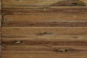 Dark brown wood background, old wood planks. photo