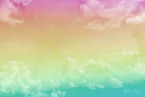 Sky pink and blue with a pastel colored. Abstract sky for background or wallpaper. photo