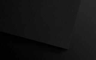 Logo Mockup on Black Paper photo