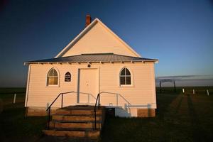 iglesia de blue hill country en el pintoresco saskatchewan foto