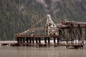 Log lifting structure at Stewart British Columbia photo