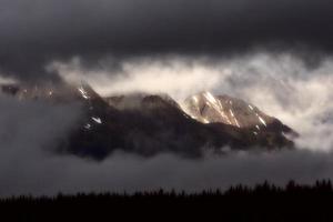 Low Clouds over Coast Mountains of British Columbia photo