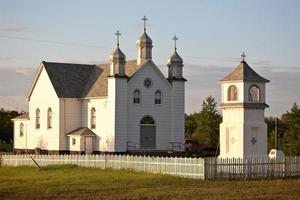 Ukrainian Orthodox Church in scenic Saskatchewan photo