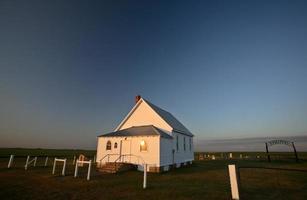 iglesia de blue hill country en el pintoresco saskatchewan foto