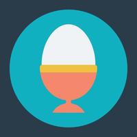 Trendy Egg Cup vector