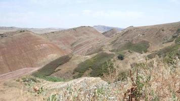 deserto de udabno perto de um david gareji monasteri na geórgia e azerbaycan confli video