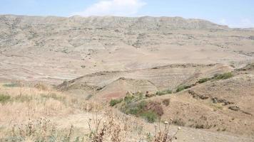 Udabno Desert close to a David Gareji Monasteri in Georgia and Azerbaycan confli