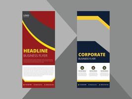 roll up banner design templates. business corporate roll up banner design ideas. poster leaflet brochure design ideas. cover, banner, poster, print-ready vector