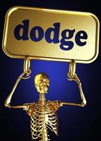 dodge word and golden skeleton photo