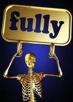 fully word and golden skeleton photo