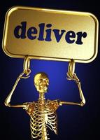 deliver word and golden skeleton photo