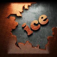 ice vector word of wood photo