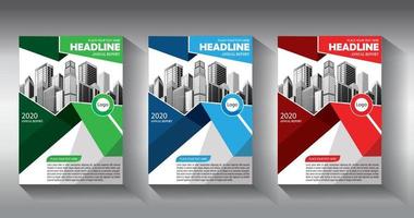 flyer business template brochure layout annual report vector