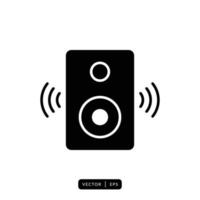 Audio Speaker Icon Vector - Sign or Symbol
