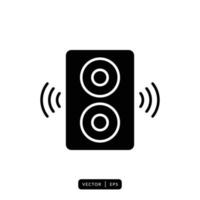 vector de icono de altavoz de audio - signo o símbolo