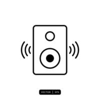 vector de icono de altavoz de audio - signo o símbolo