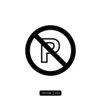 Parking Icon Vector - Sign or Symbol