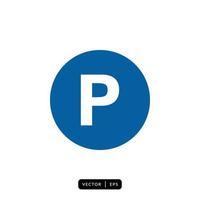 Parking Icon Vector - Sign or Symbol