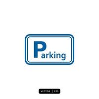 Parking Icon Vector - Sign or Symbol