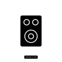 Audio Speaker Icon Vector - Sign or Symbol