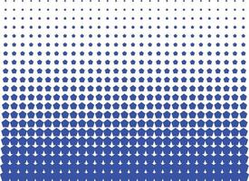Blue pentagon vector halftone for Patterning, dotting, texturing, palletizing and templating