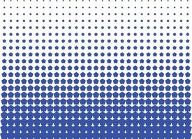 Blue pentagon vector halftone for Patterning, dotting, texturing, palletizing and templating