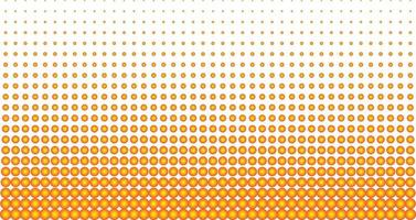 Orange radial circle vector halftone for Patterning, dotting, texturing, palletizing and templating