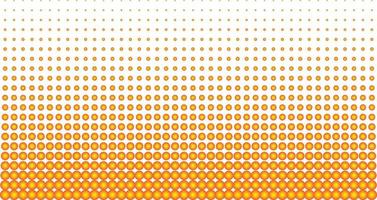 Orange radial circle vector halftone for Patterning, dotting, texturing, palletizing and templating