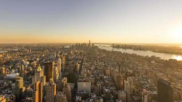 4k timelapse-sekvens av new york city, usa - södra manhattan video