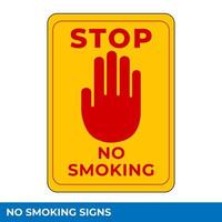 Warning No Smoking Area Signs In Vector, Easy To Use And Print Design Templates vector