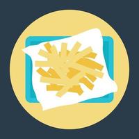 French Fries Concepts vector