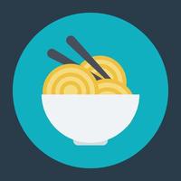 Trendy Noodles Concepts vector