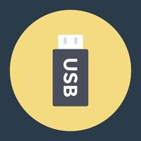 Trendy USB Concepts vector