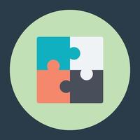 Trendy Jigsaw Concepts vector