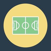 conceptos de campo de fútbol vector